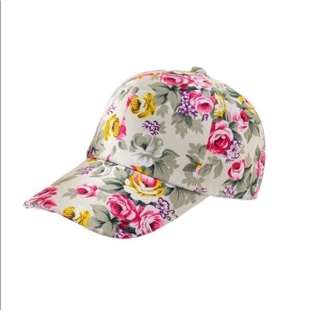 Floral Pattern Baseball Hat